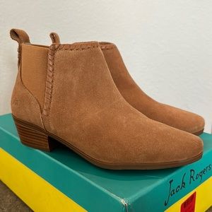 NWOT Jack Roger Tori Suede Boots. Oak. Size 6. New with box